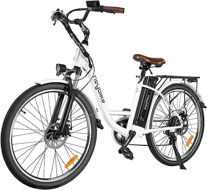 Heybike Cityscape Electric Bike 350W Electric City Cruiser Bicycle Up to 40 Miles Removable Batte... | Amazon (US)