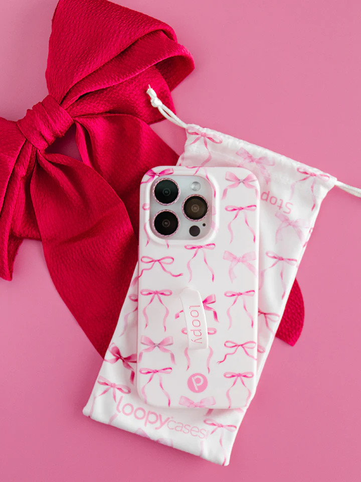 Loopy Cases - Pink Bows | Loopy Cases