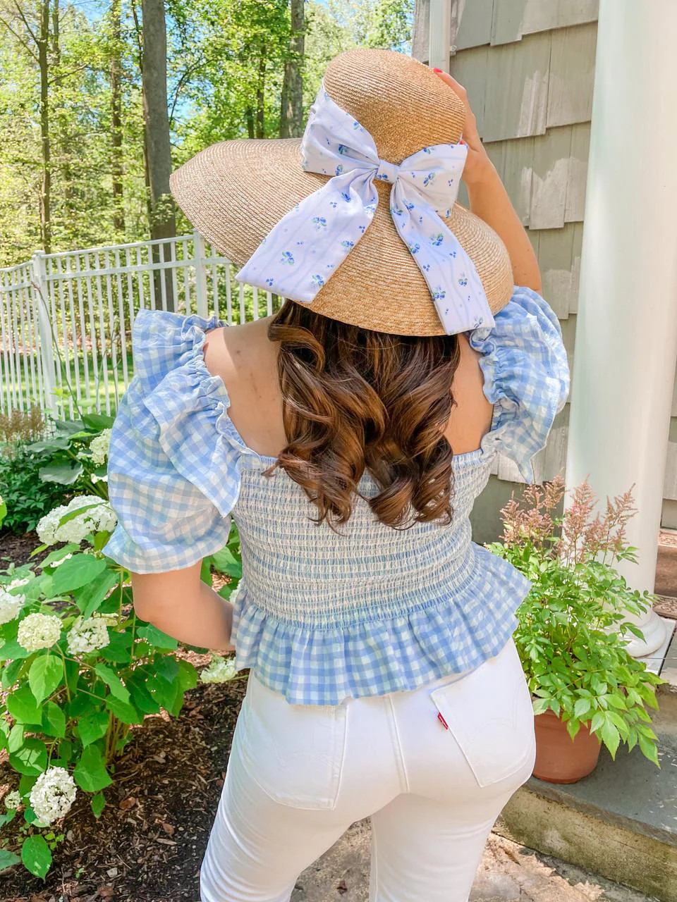 Krista Robertson Lauren Straw Hat with Large Bow | Lisi Lerch | Lisi Lerch Inc