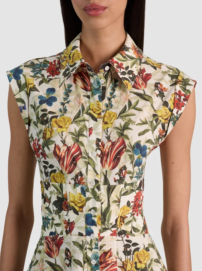 KIM CORSET SHIRT DRESS | Alice + Olivia