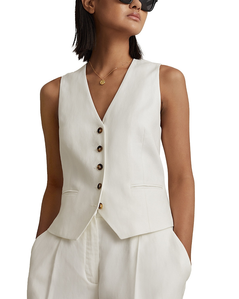 Reiss Lori Linen Waistcoat | Bloomingdale's (US)