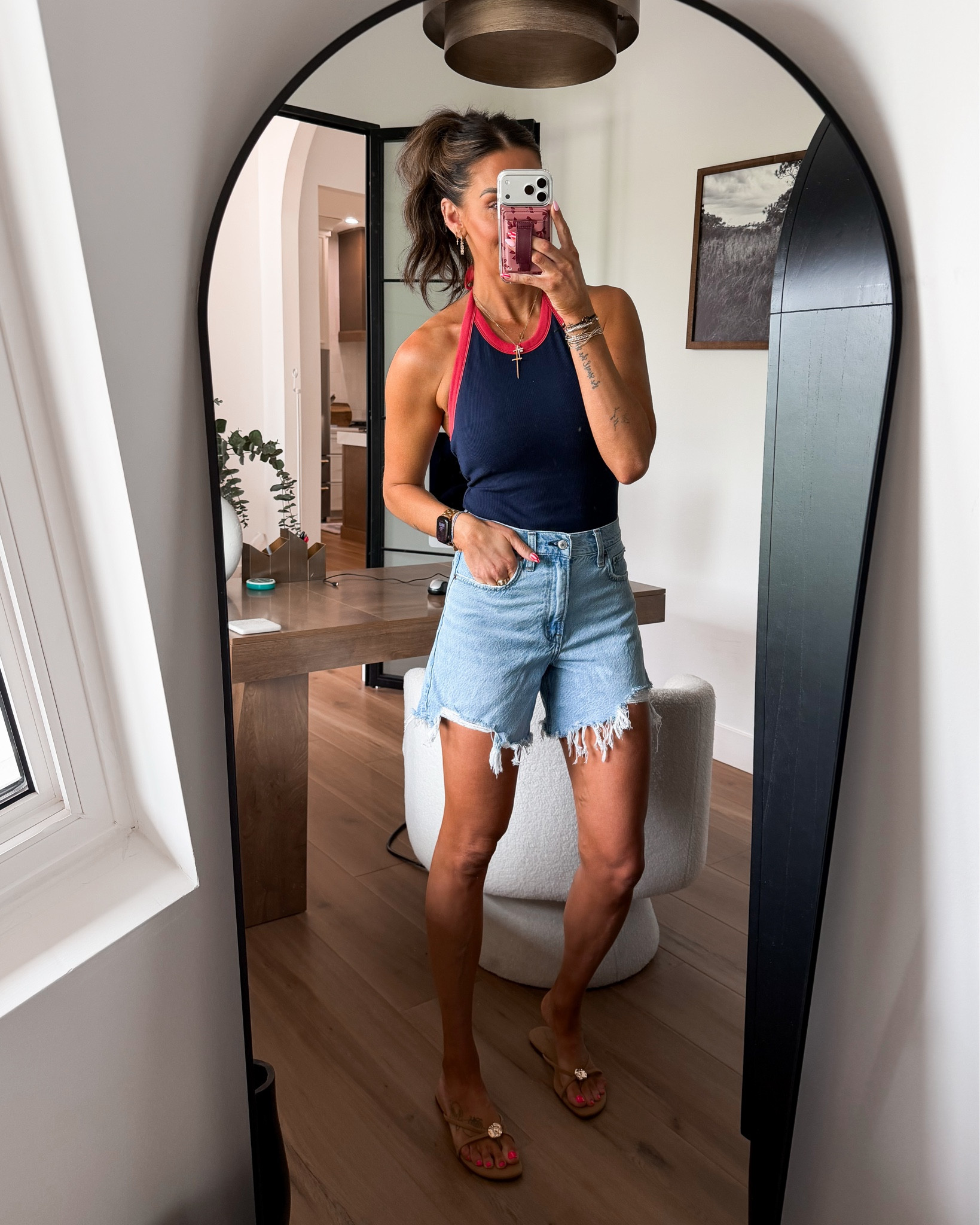 Tank with build in bra (no padding)-small
Loose Dad Shorts-26
Sandals-tts 8

#LTKTall #LTKootd #LTKSaleAlert