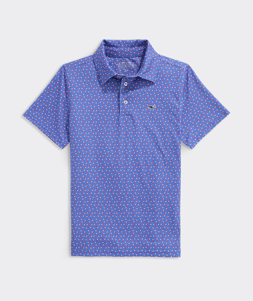 Boys' Printed Sankaty Performance Polo | vineyard vines
