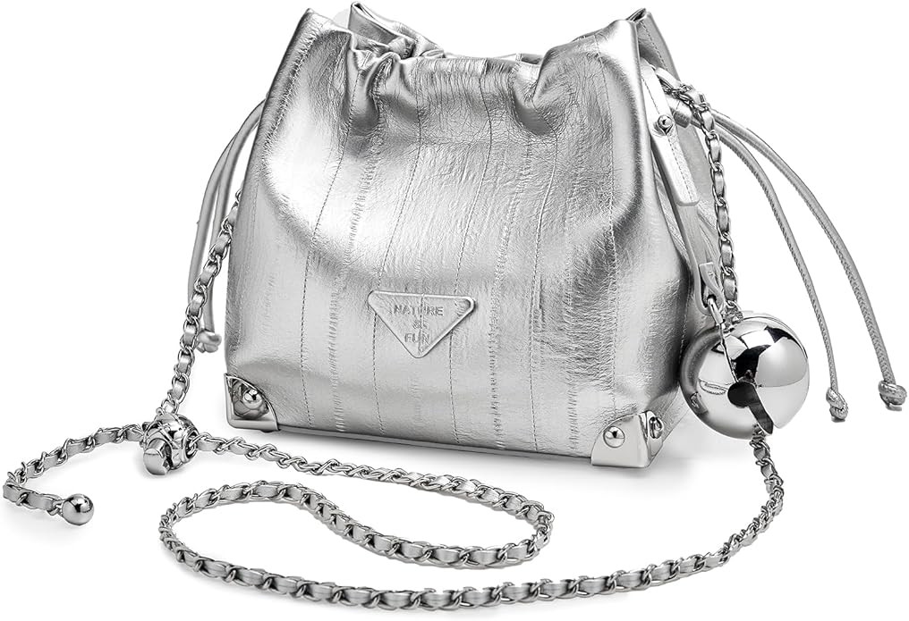 FOXLOVER Cowhide Leather Crossbody Bags for Women Small Adjustable Chain Strap Stylish Trendy Pur... | Amazon (US)