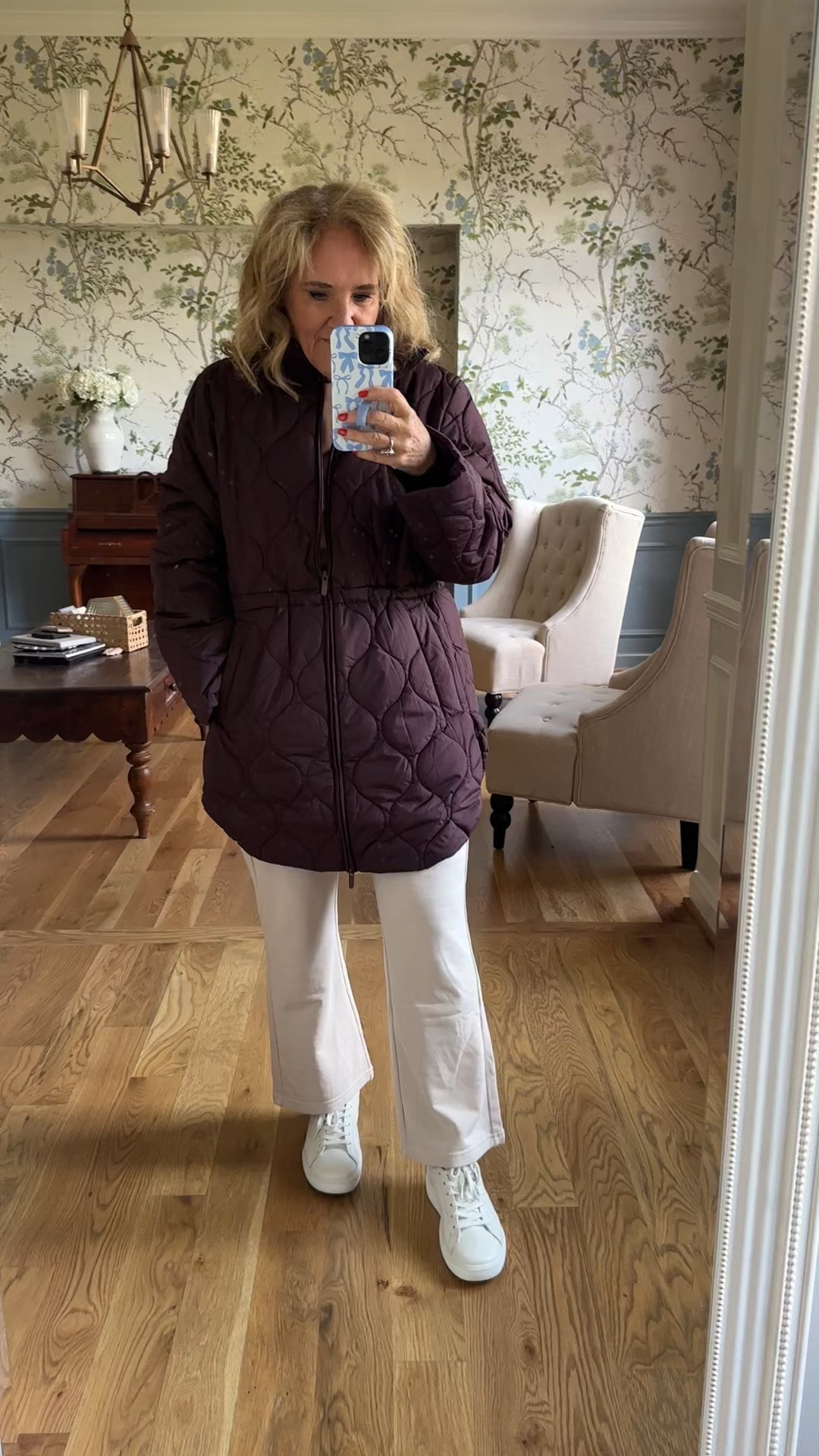 Nordstrom anniversary sale tryon #ltkxnsale
I’m wearing a medium in the jacket. Unless you want to wear a bulky sweater underneath I’d size down 
 Caslon  French terry pants size medium 
Puff sleeve sweatshirt is super cute!!! Size medium for regular fit. Size up if you want to to hang on your hips 

These Ecco sneakers are a BUY!!! I’m so impressed with them. True to size. And stock to on your bombas socks 

#LTKSaleAlert #LTKFindsUnder100 #LTKOver40