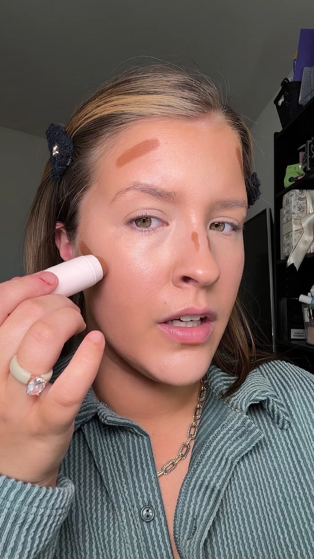The Rare Beauty Bronzing Stick is my go-to for that quick warm glow, effortless contour, and natural sun-kissed skin. The creamy, blendable formula melts into the skin for a soft bronzed look that’s beginner-friendly and perfect for busy moms who need fast, flawless makeup. Long-wear, lightweight, and buildable, it gives you seamless definition without looking muddy or patchy. If you love glowy bronzers, clean beauty, or a natural everyday makeup routine, this is one of the best cream bronzing sticks to add to your collection. Great for fair to deep skin tones, summer makeup, no-makeup makeup looks, and viral Sephora favorites! 

#LTKselfcare #LTKgrwm #LTKBeauty