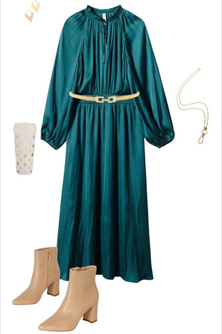 Swooning over this dress! The jewel tone and style is so good. Great teacher look to be comfy all day. 

#LTKstyletip #LTKBacktoSchool #LTKFind