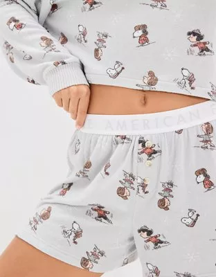 AE Snoopy Plush PJ Set