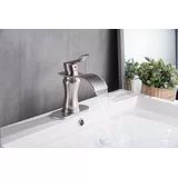 DFI DFI Chrome Waterfall Commercial Single Hole One Handle Bathroom Sink Faucet Deck Mount Lavato... | Wayfair North America