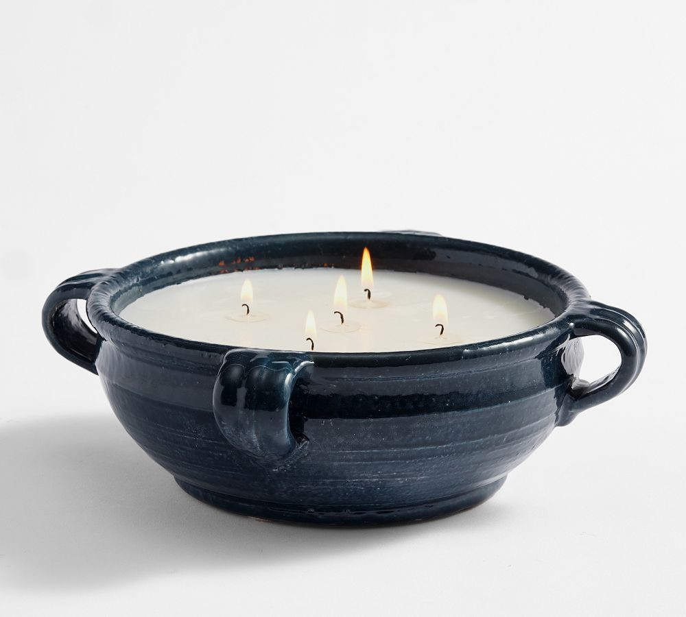 Emery Candle, Large, Mediterranean Seaside | Pottery Barn (US)