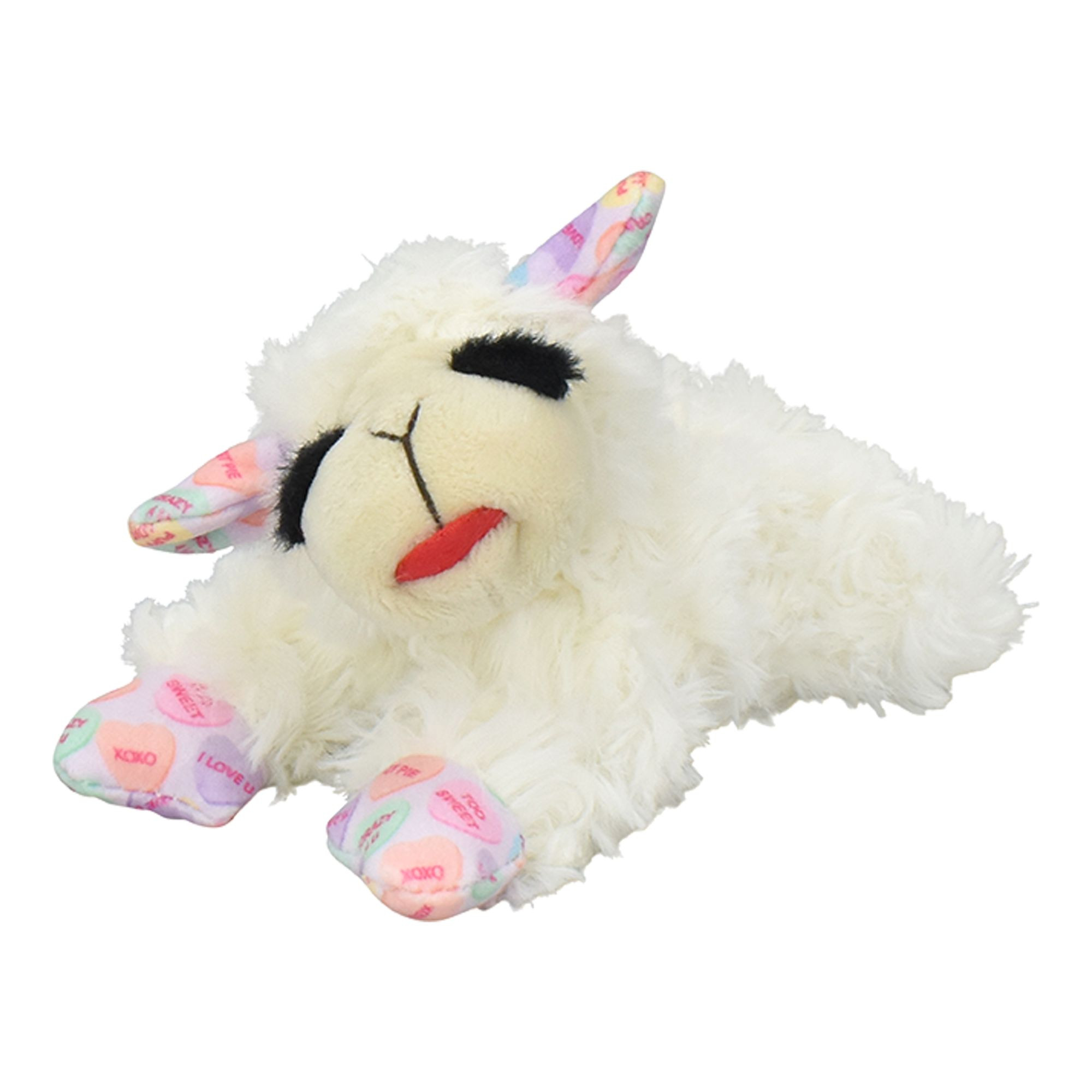 MULTIPET'S LAMB CHOP W SWETHEART PATTERN DOG TOY | PetSmart