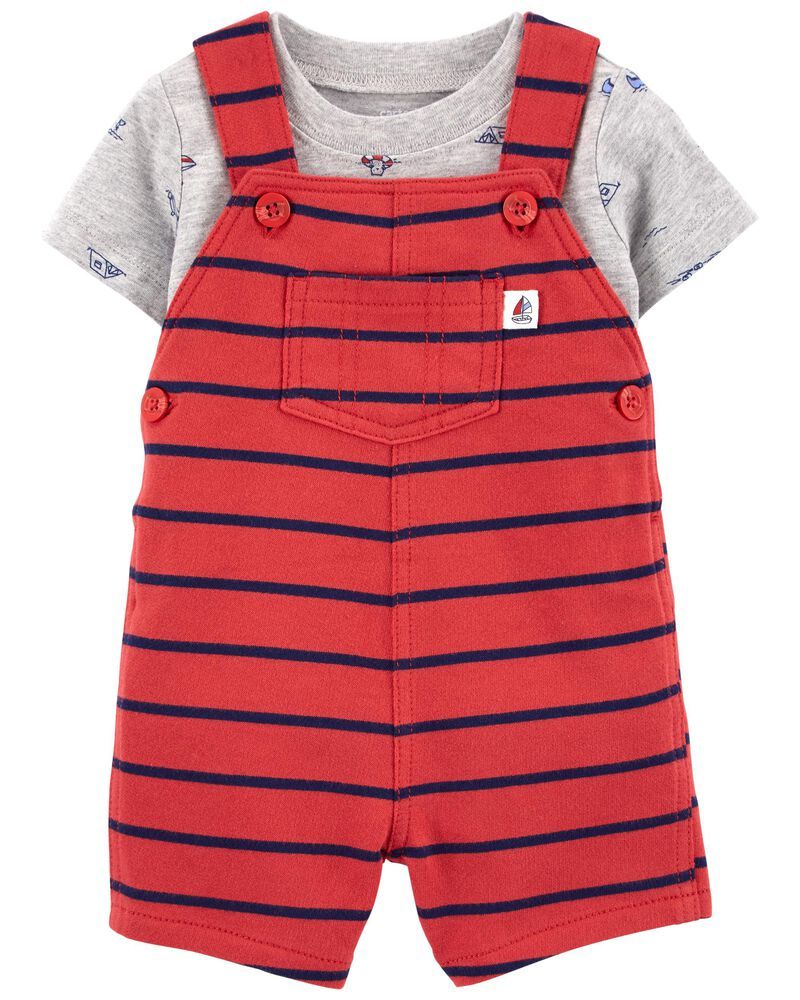 2-Piece Boat Tee & Shortall Set | Carter's