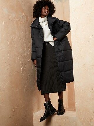 Long Puffer Coat | Banana Republic Factory