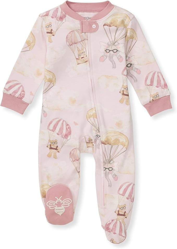 Burt's Bees Baby Girls Pajamas, Sleep and Play Loose Fit, 100% Organic Cotton Soft One-piece PJs,... | Amazon (US)