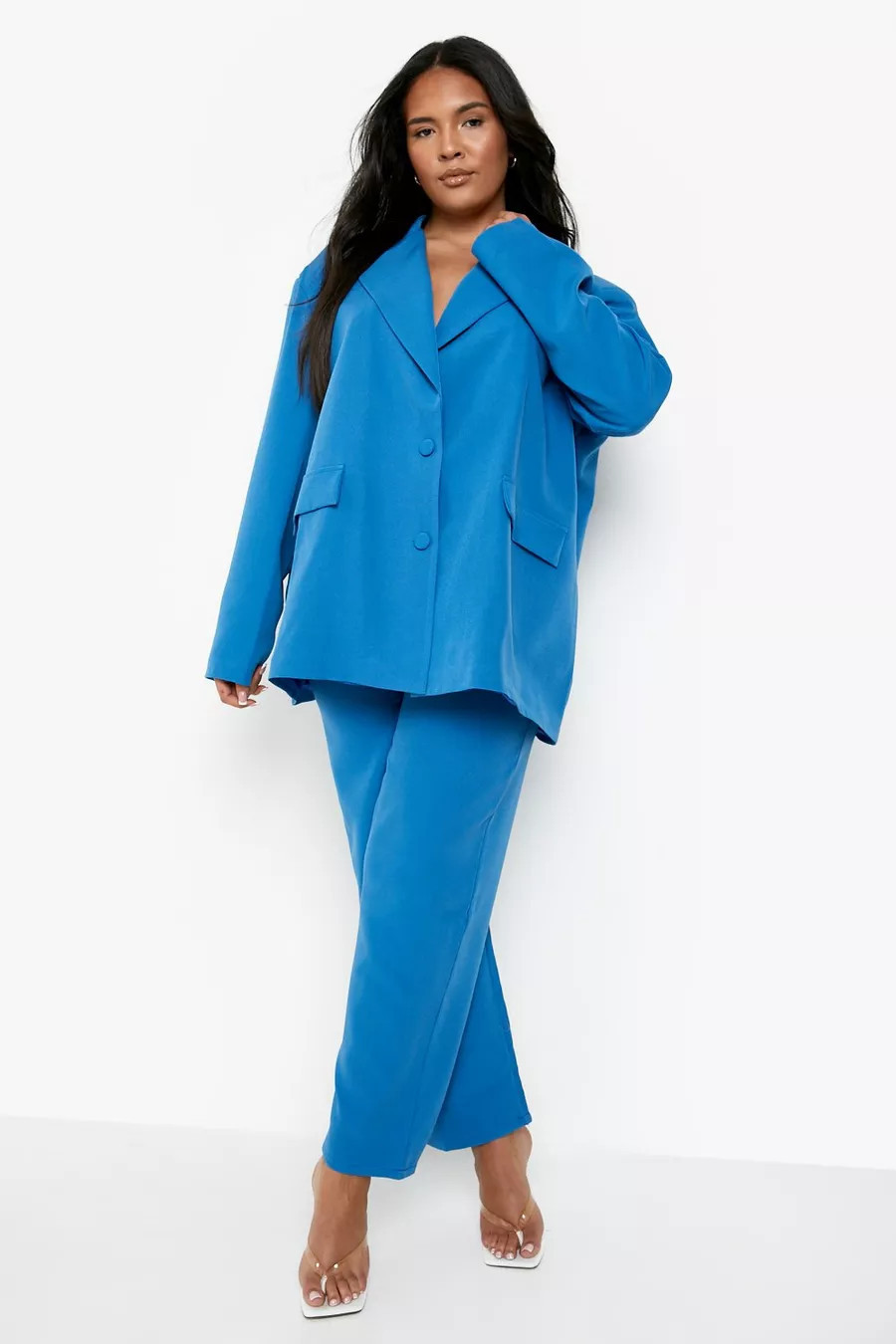 Plus Super Skinny Double Breasted Blazer & Trousers Suits | Boohoo.com (FI)
