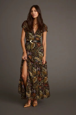 Sundance Floral Paisley Maxi Dress L | 12th Tribe