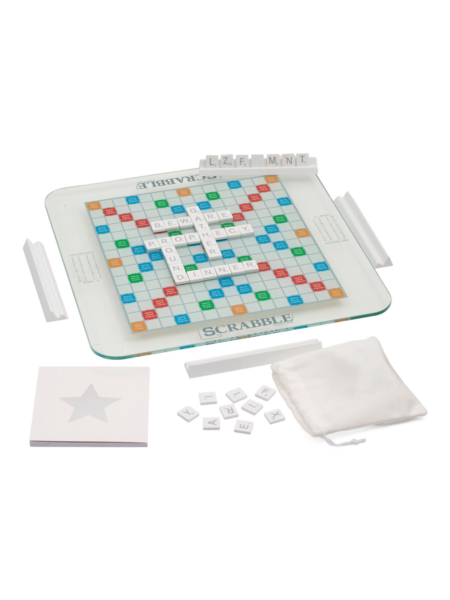 Scrabble Glass Game | TJ Maxx