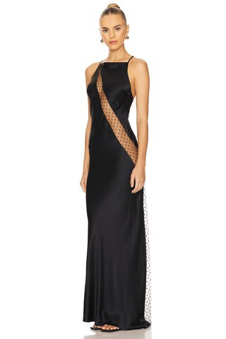Merci Asymmetric Gown in Black | Revolve Clothing (Global)