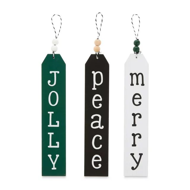 Holiday Time Oversized Christmas Tag Signs, 3 Pack | Walmart (US)
