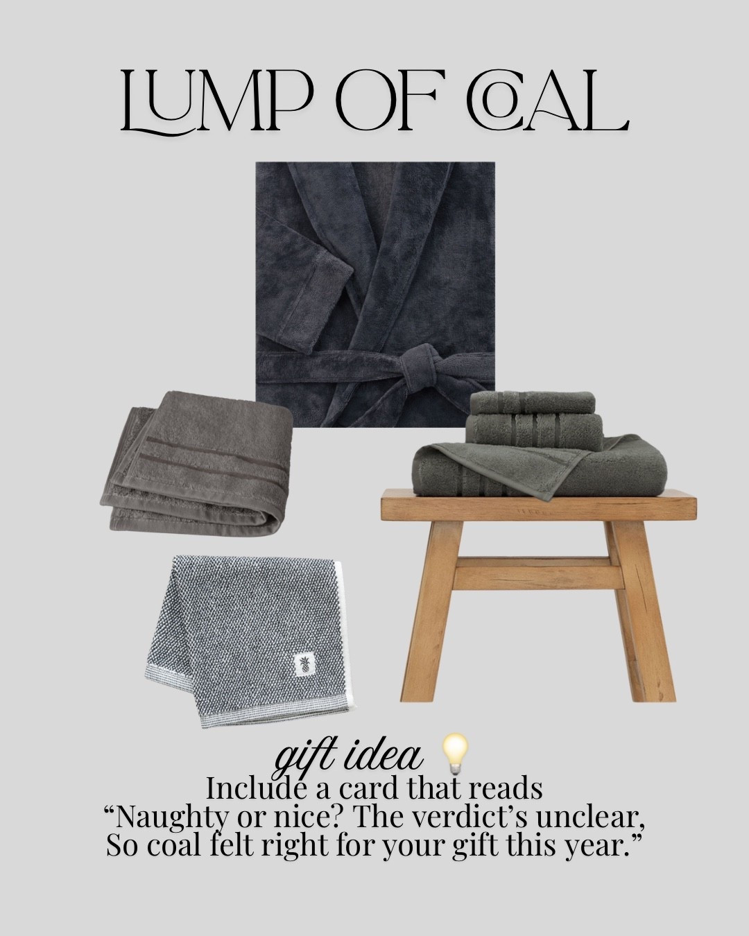 Gift ideas for her. 🩶 charcoal gray bath  

#LTKGiftGuide #LTKHome #LTKHoliday