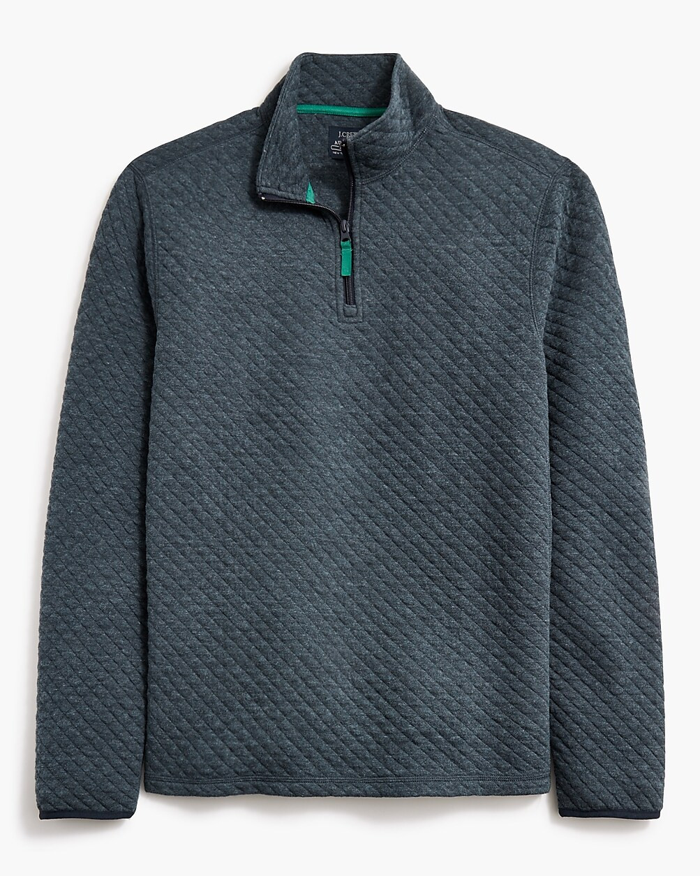 Quilted diamond half-zip | J.Crew Factory