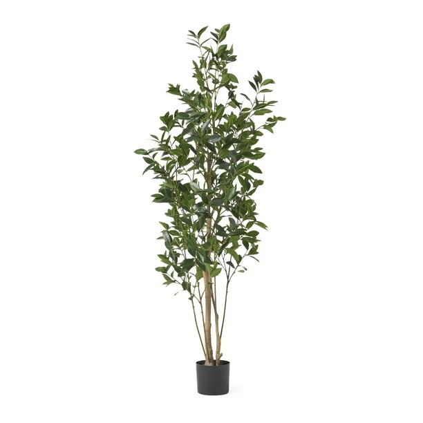 Atoka 6' x 2.5' Artificial Tabletop Laurel Tree, Green | Walmart (US)