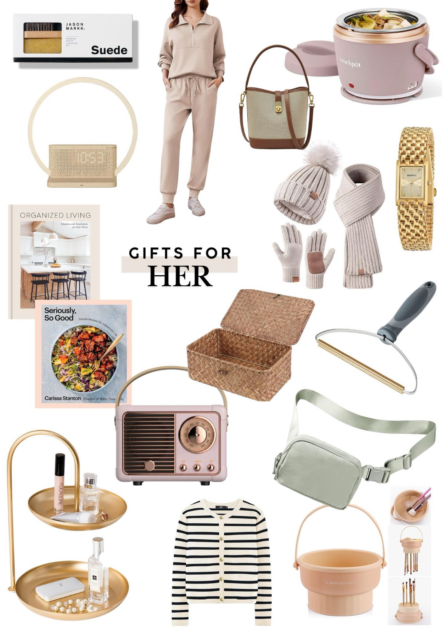 For the next month, I'm going to be switching up my weekly mood board routine to share gifting inspo instead! First up: gifts for her, including aesthetic storage and organization options, an ultra cool glowing alarm clock, cozy outerwear, and must-have coffee table books, too. Shop the full collection here!

#LTKHoliday #LTKHome #LTKGiftGuide