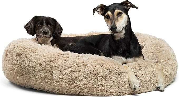 Best Friends by Sheri The Original Calming Donut Cat and Dog Bed in Shag or Lux Fur, Machine Wash... | Amazon (US)