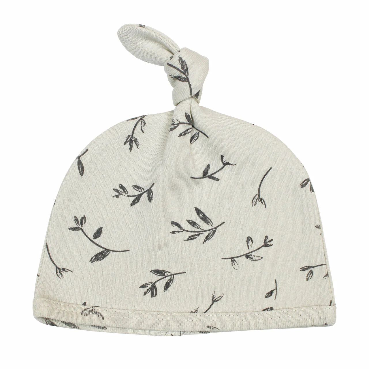 Printed Top-Knot Hat in Stone Flower | L'ovedbaby