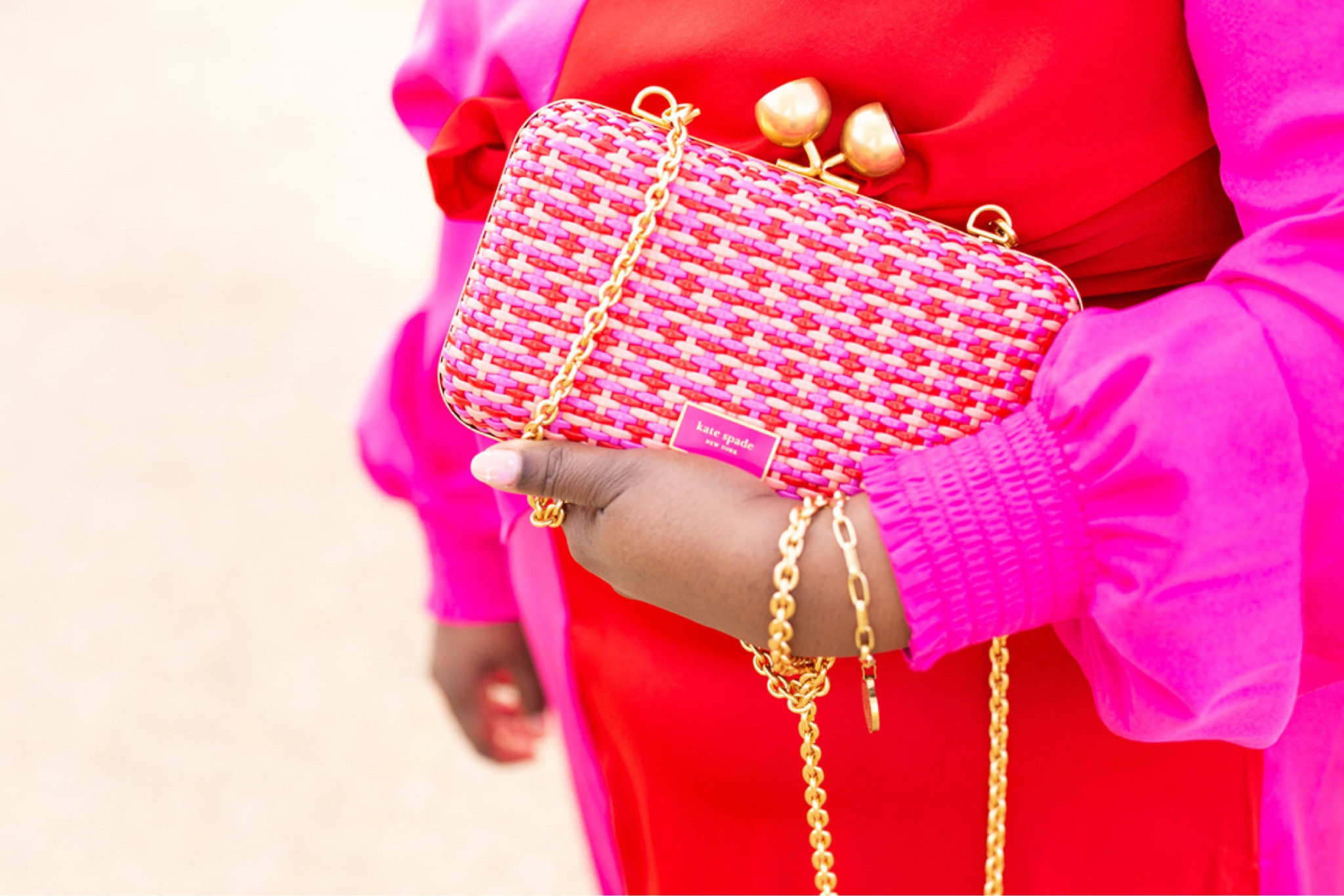 Pink and red Kate Spade clutch ♠️ Wedding guest / spring vaycay / summer party 

#LTKparties #LTKitbag #LTKwedding