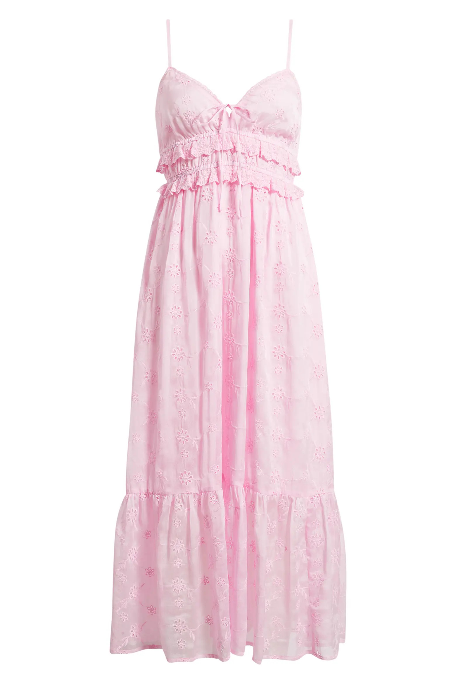 Ruffle Hem Eyelet Dress (Women) | Nordstrom | Nordstrom