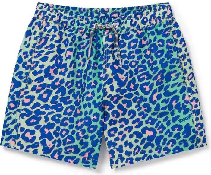 Boardies Kids' Lime Leopard Swim Trunks | Nordstrom | Nordstrom