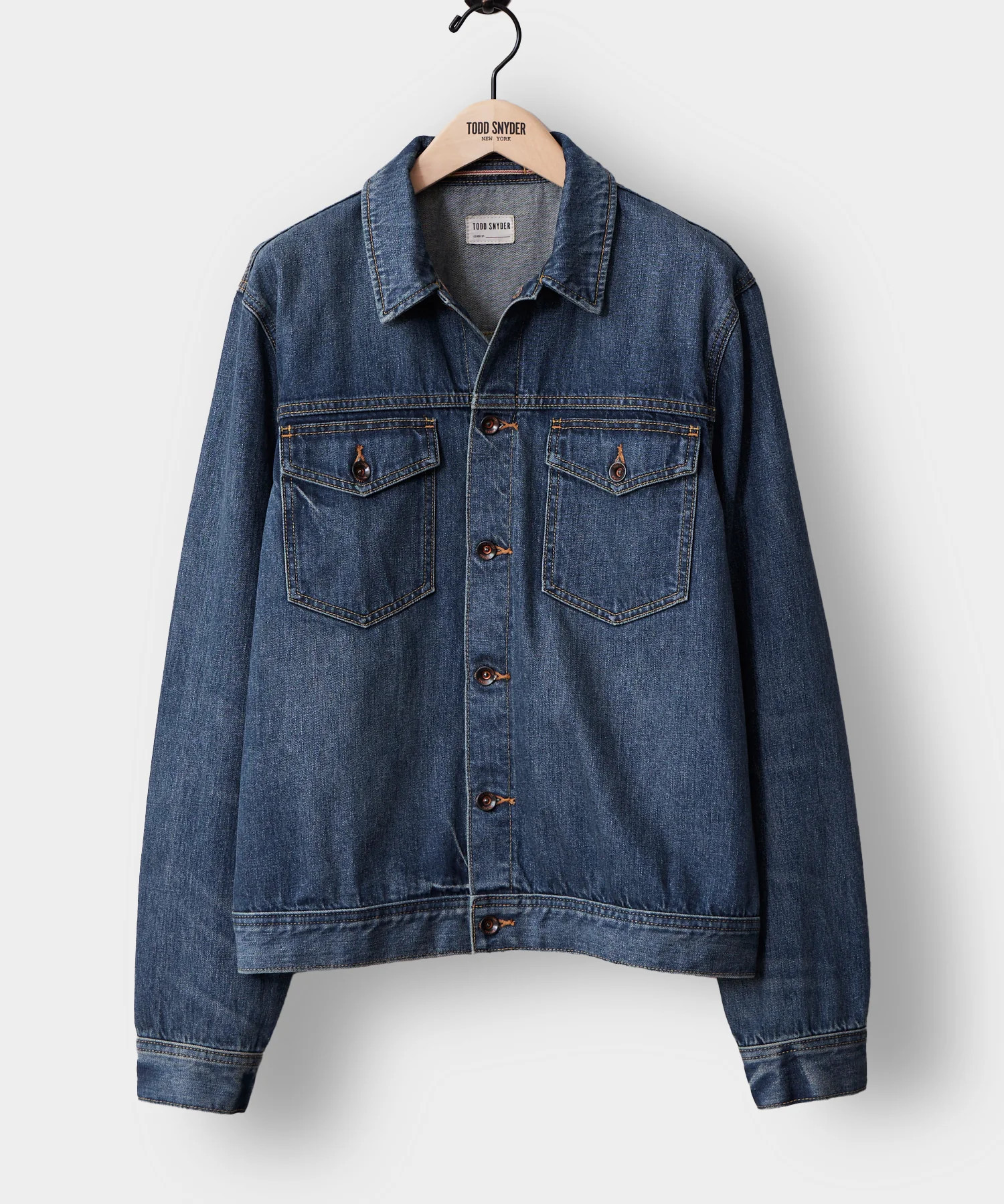 Selvedge Denim Jacket in Medium Wash | Todd Snyder