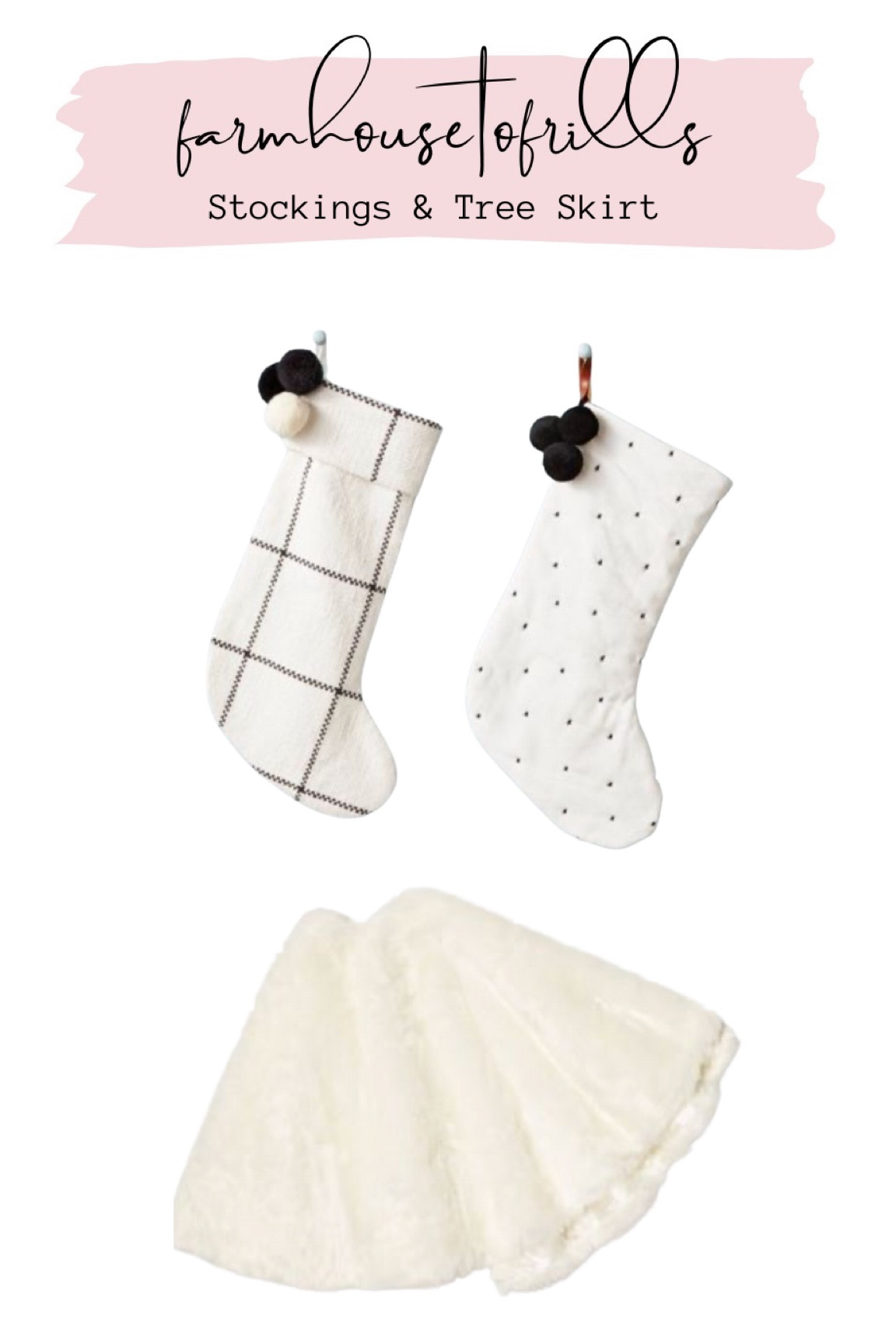 Stockings and tree skirt! 

#LTKSeasonal #LTKhome #LTKHoliday