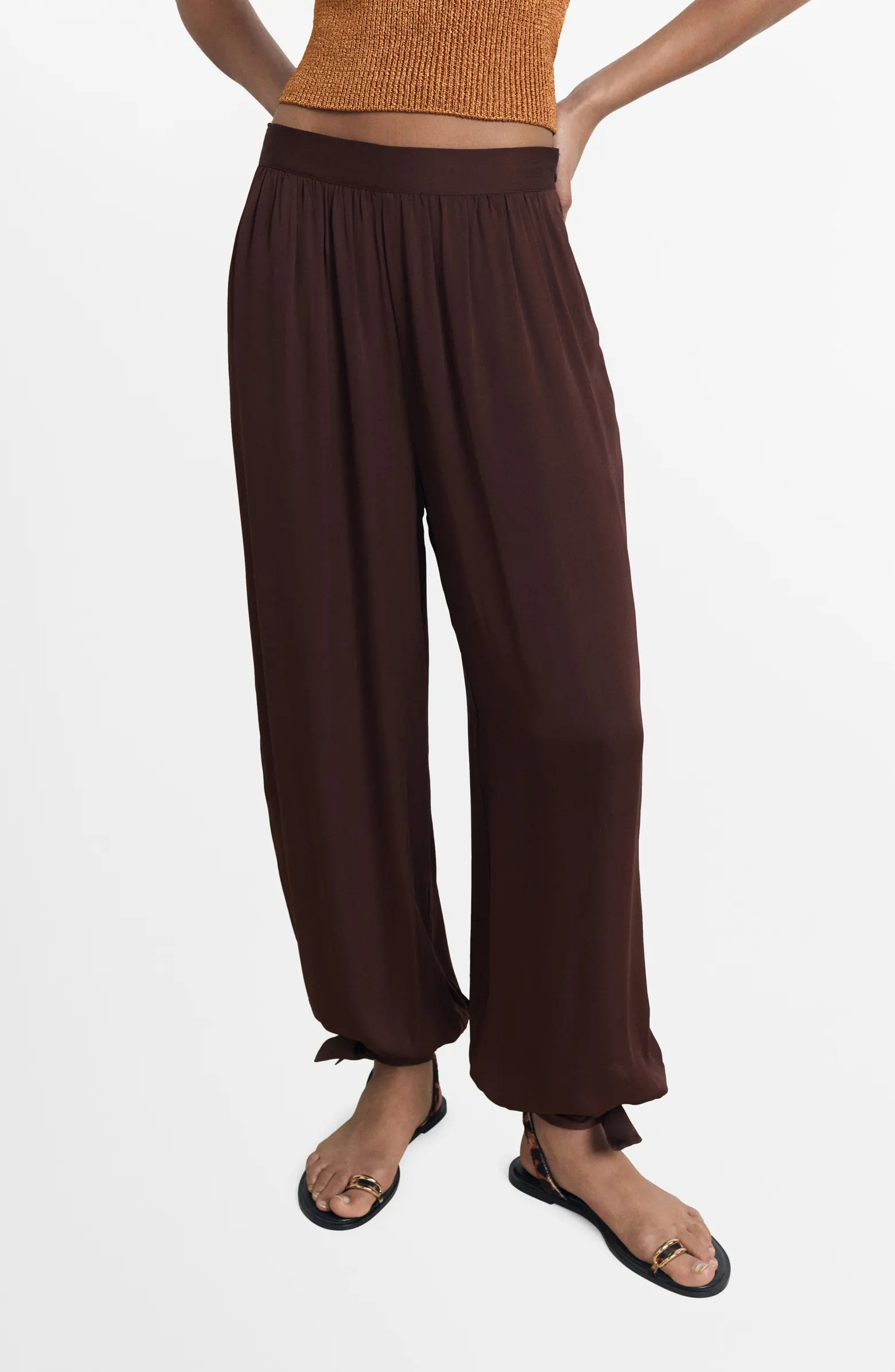 Tie Cuff Balloon Pants | Nordstrom