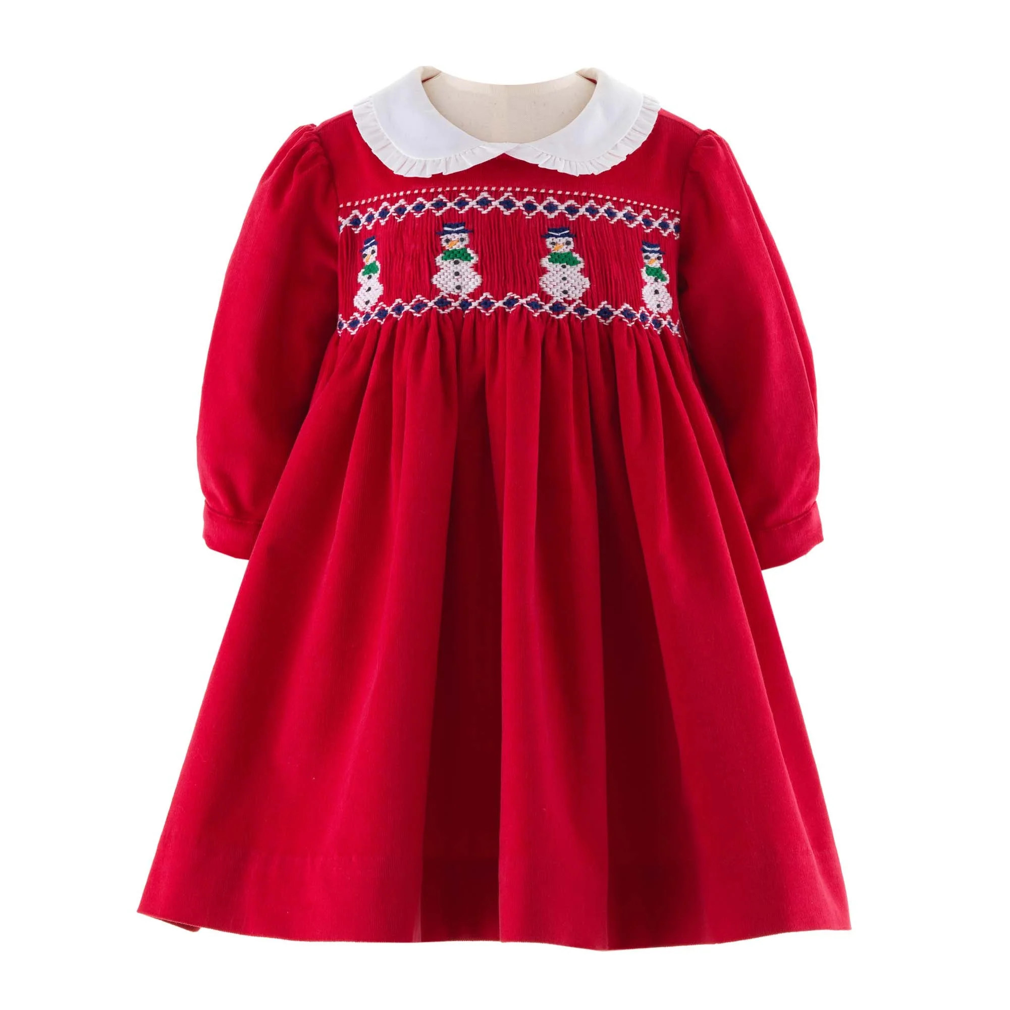Snowman Smocked Dress | Rachel Riley