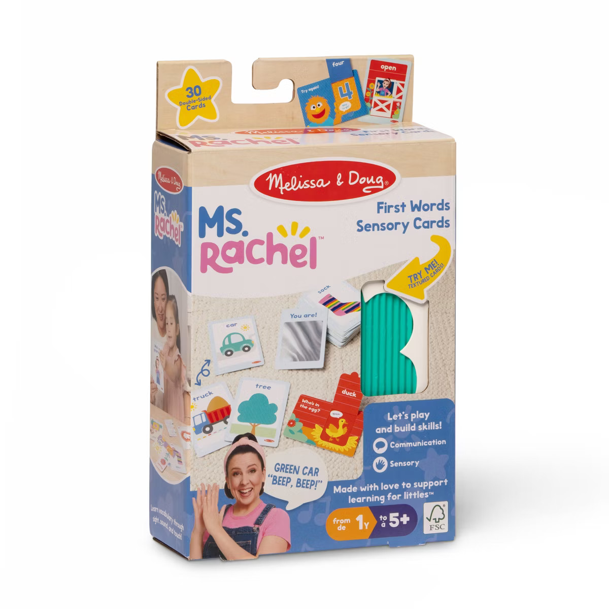 Melissa & Doug Ms. Rachel 1st Words Flash Cards Tray | Target