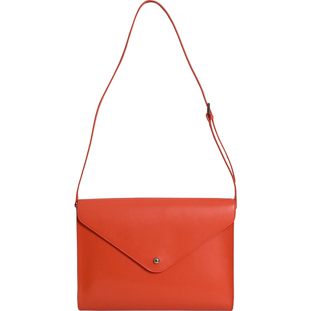 Paperthinks Large Envelope Bag Tangerine Orange - Paperthinks Leather Handbags | eBags