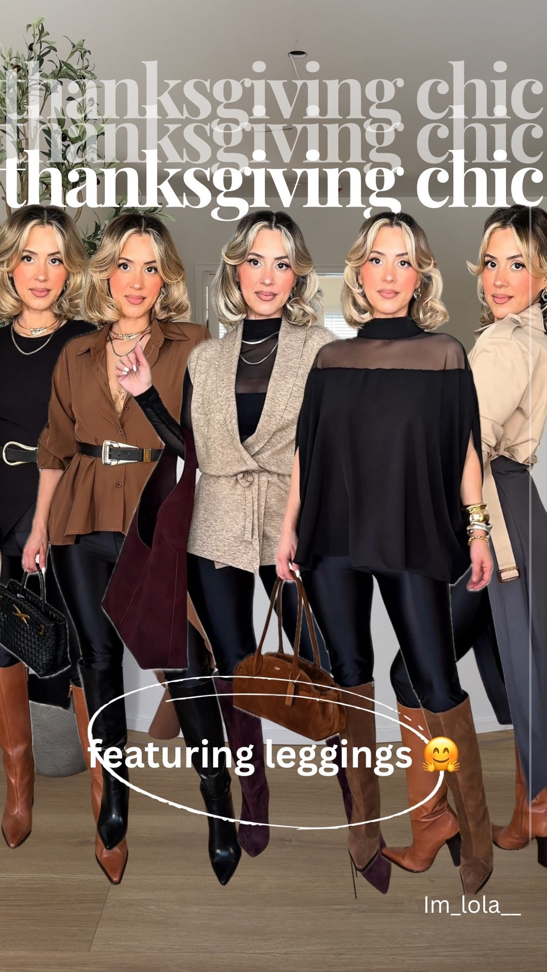 Thanksgiving Amazon with LEGGINGS 😍😆 gurrrll we need cute and comfy 👏🏼

✔️ size SMALL in leggings: they are the comfiest and stretchiest leggings that are not see-through and they have a very subtle sheen to them. They're not shiny. They don't have glitter, the subtle sheen makes him look very elevated!!! 

✔️ exact leggings are from Sghenr Womens Shiny High Waisted Neon Smooth Pants! 

I linked the exact same leggings from two different brands. I own them both and both leggings are identical, but I wanted to link both brands just in case one sells out.

All tops in a size SMALL + jackets!!! 

Follow my LTK @ImLola on the @shop.LTK app to view this post and get my exclusive app-only content!

#liketkit 
@shop.ltk
https://liketk.it/5wfoW

#LTKHoliday #LTKStyleTip #LTKFindsUnder50