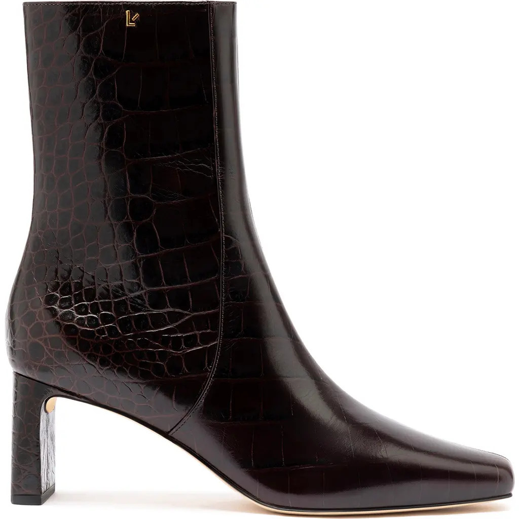 Larroudé Alexis Bootie in Dark Oak at Nordstrom, Size 9.5 | Nordstrom