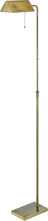 Lite Source LS-82341BB Wayland Floor Lamp, Brushed Brass | Amazon (US)