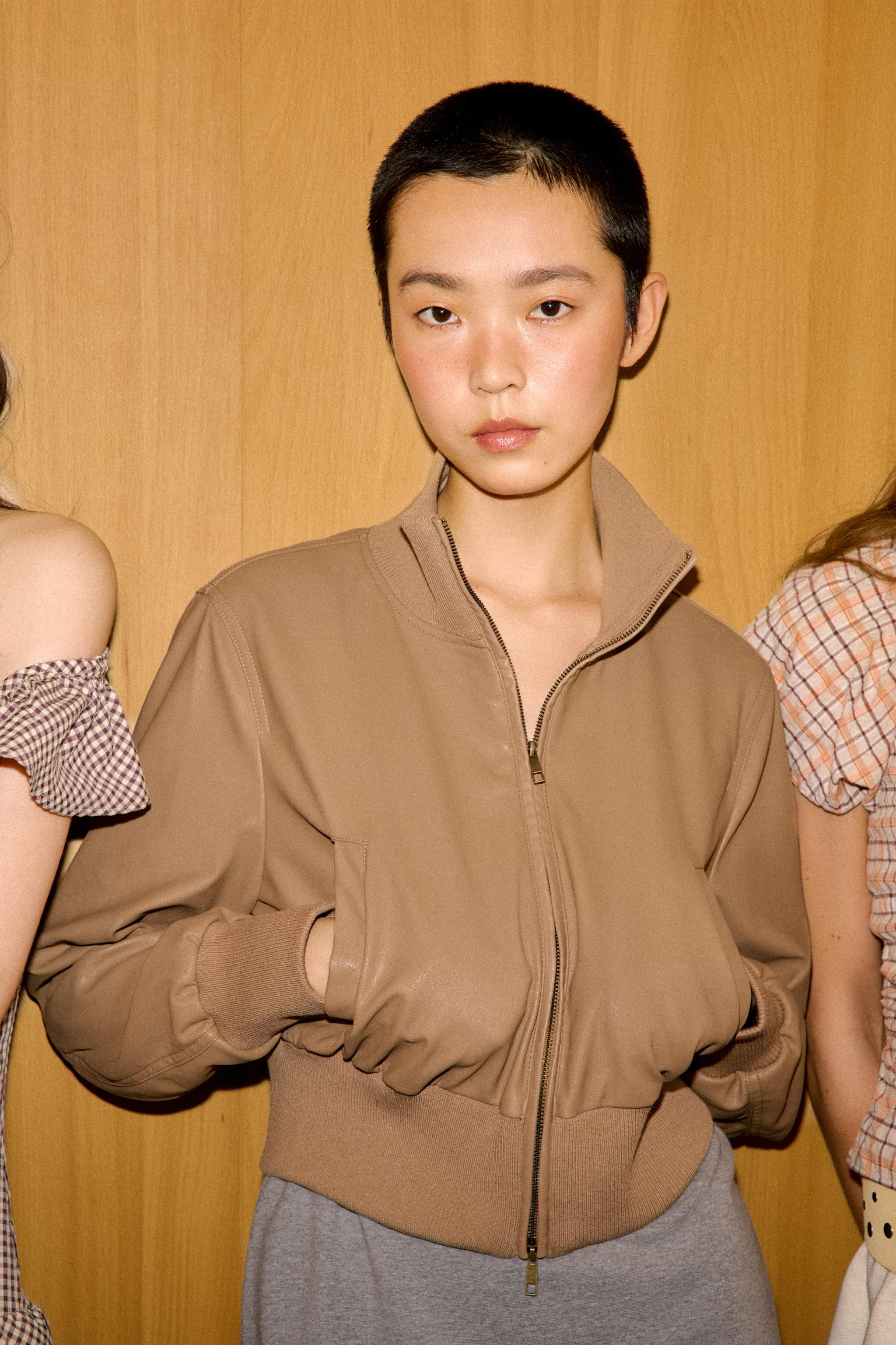 FAUX LEATHER BOMBER JACKET | Zara US