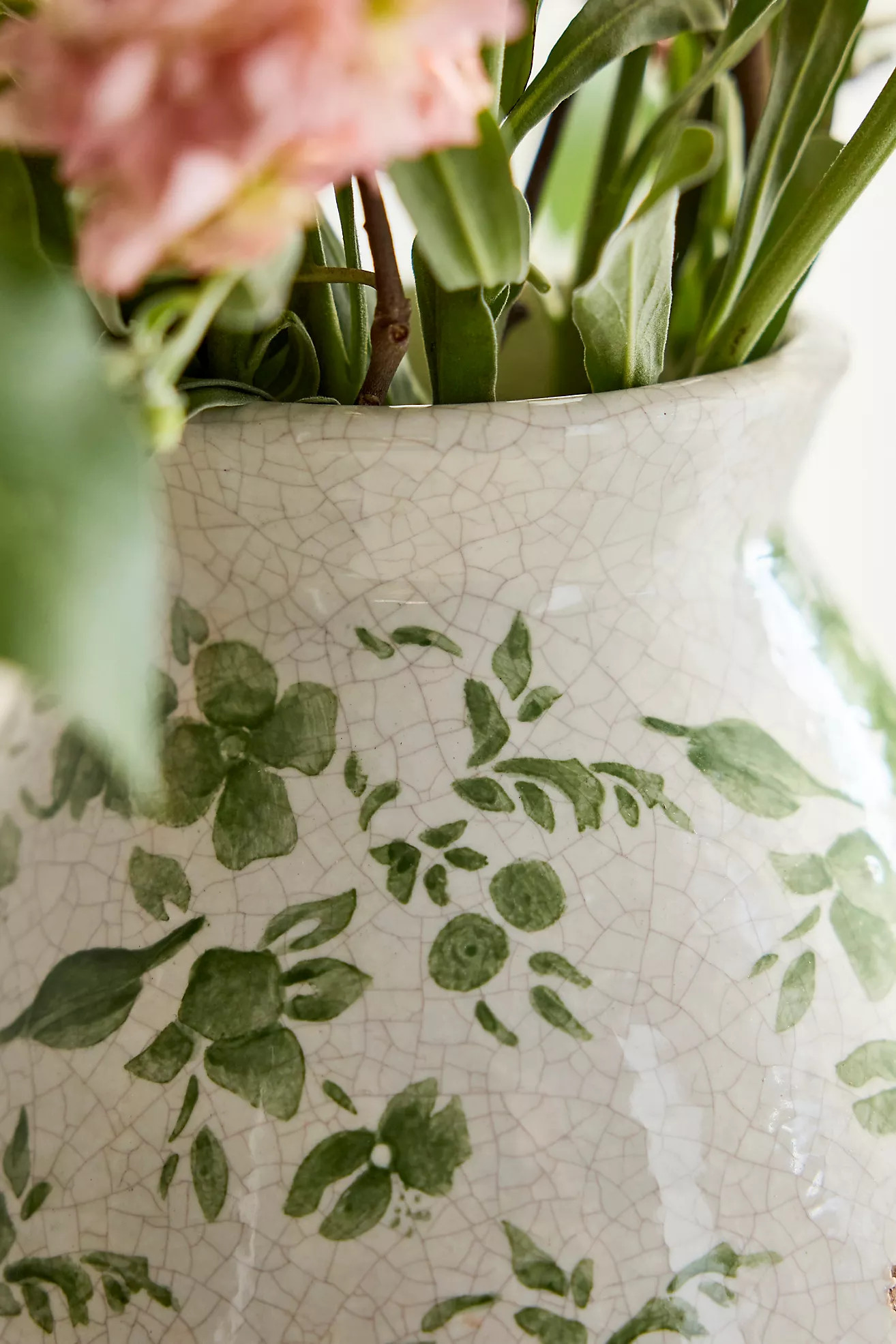 Green Chinoiserie Vase, Large | Anthropologie (US)