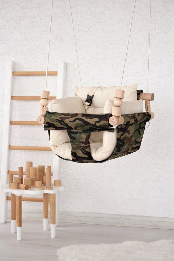 Baby Swing Military Design Swing Military Gift Linen Swing | Etsy | Etsy (US)