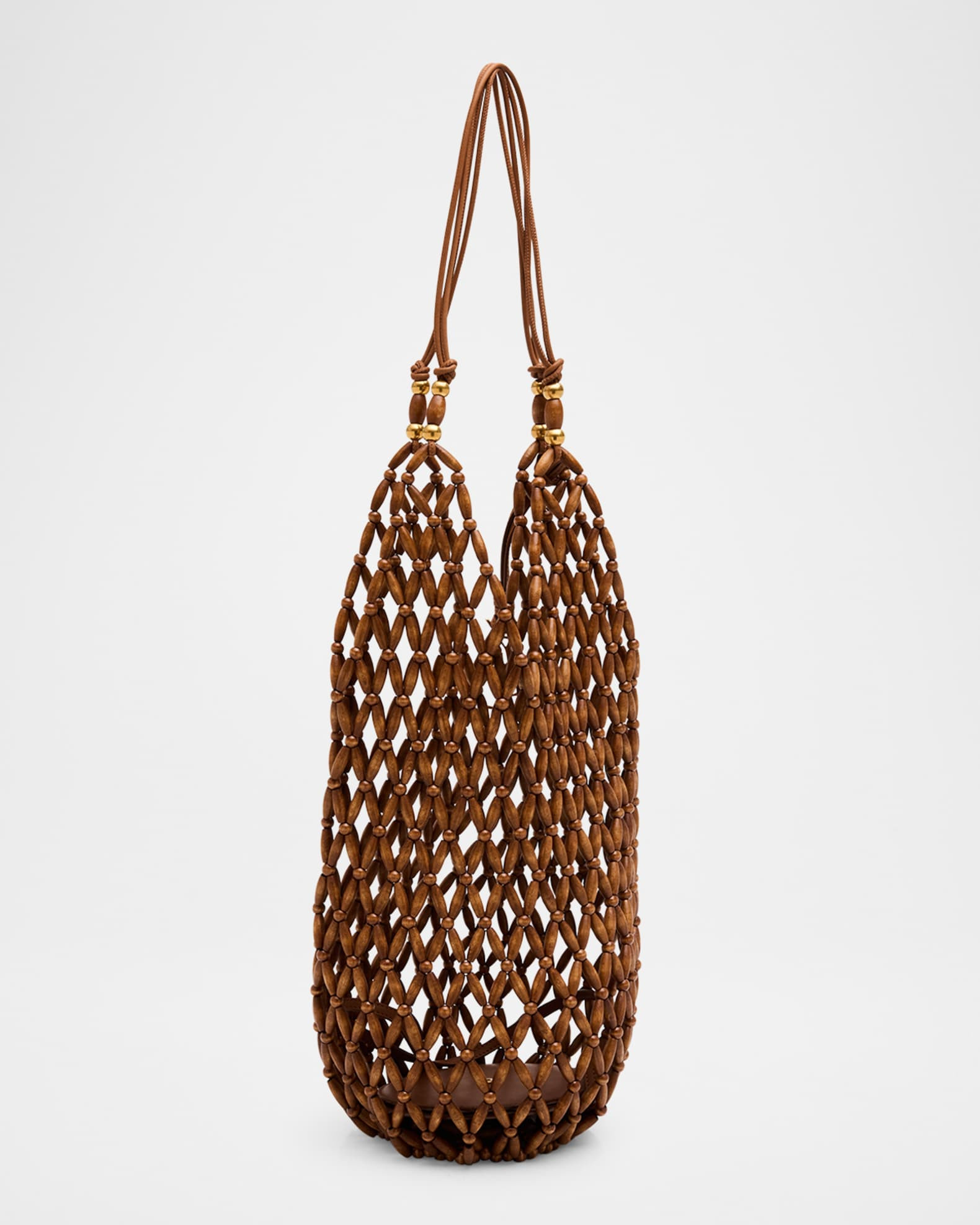Le 5 A 7 YSL Hobo Bag in Beaded Wood | Neiman Marcus