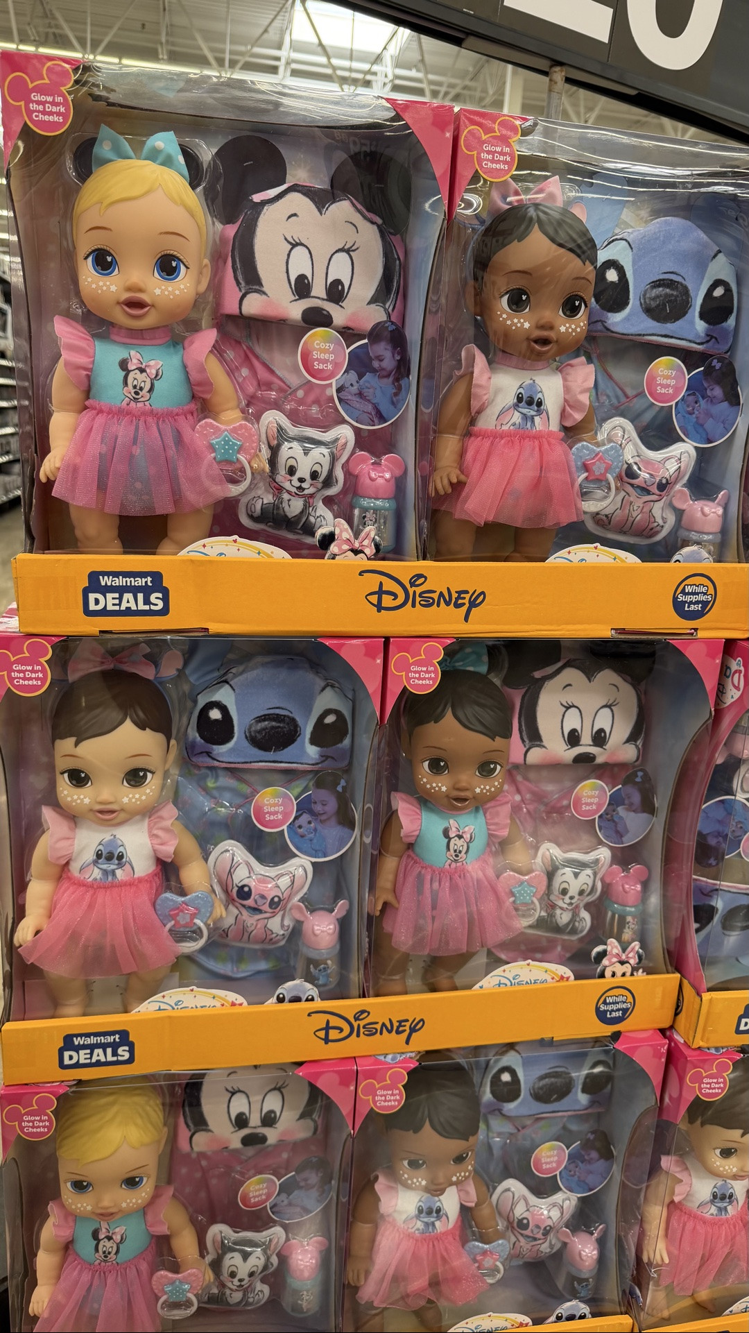 🚨On Sale Now Disney baby dall, start stocking up early for Christams with these amazing sales!🎄💕

Find them @Walmart, for easy access click on the links here✨🛍️