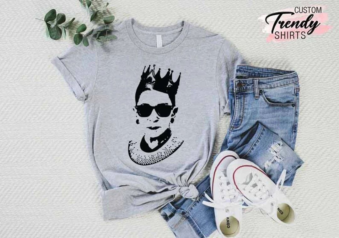 RGB Shirt, Equality Shirt, Women's Rights T-Shirt, Queen Crown Supreme Court, Feminism Tees, Ruth... | Etsy (US)