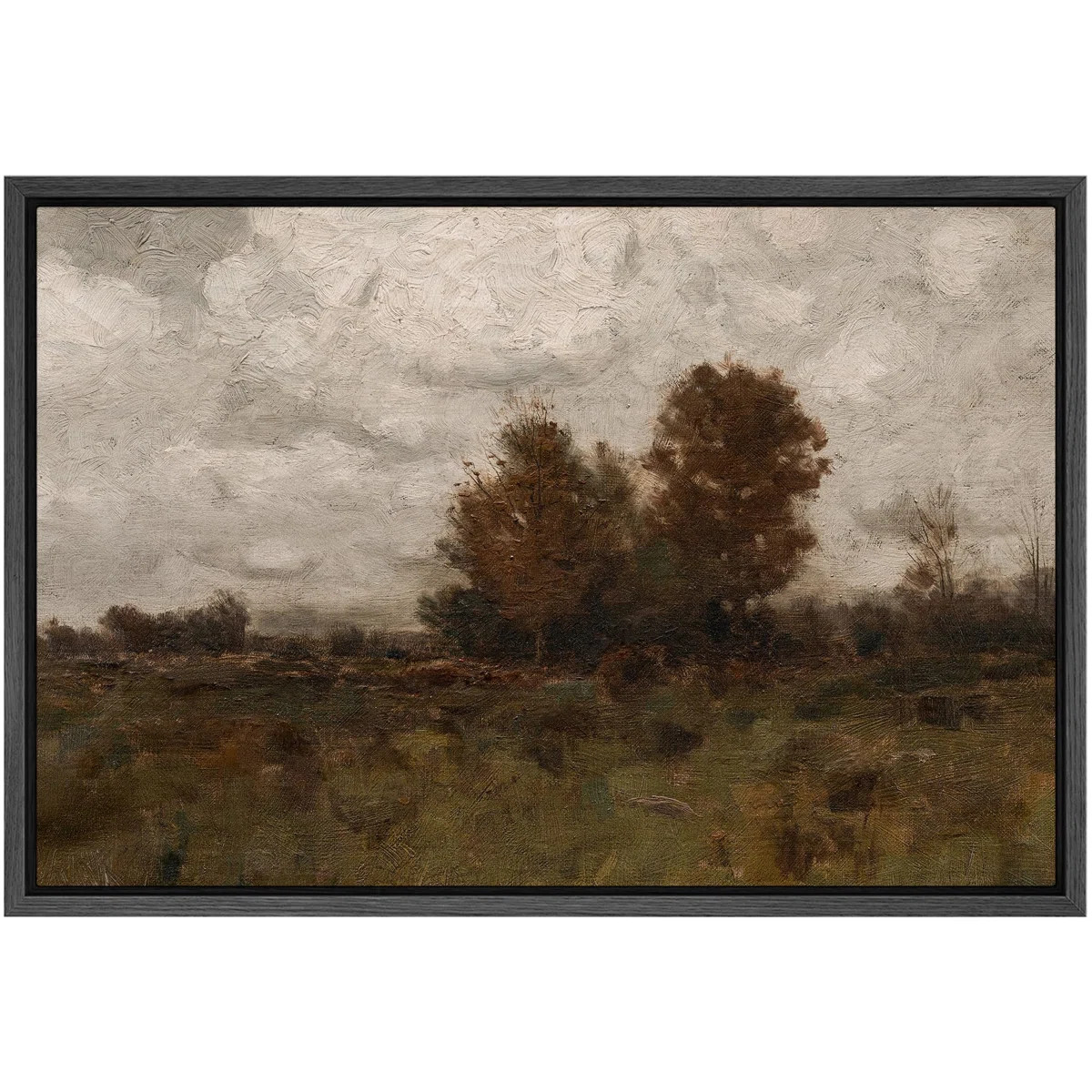 Rural Landscape " Brooding Autumn Landscape Moody Fall Scene Illustrations Rustic French Country ... | Wayfair North America