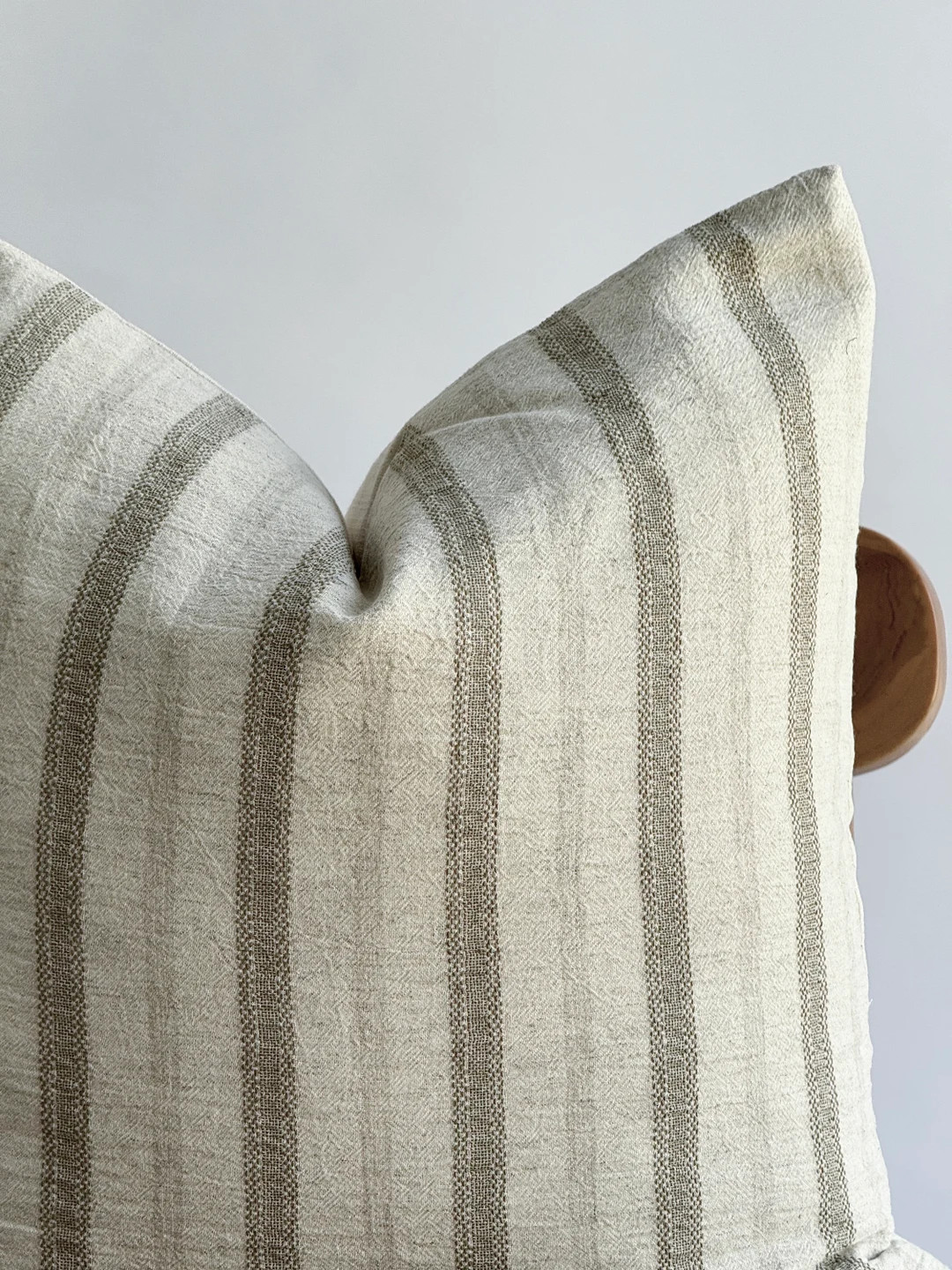 Olive Green Striped Pillow, Neutral Pillow, Home Decor, Decorative Pillow, Christmas Decor - Etsy | Etsy (US)