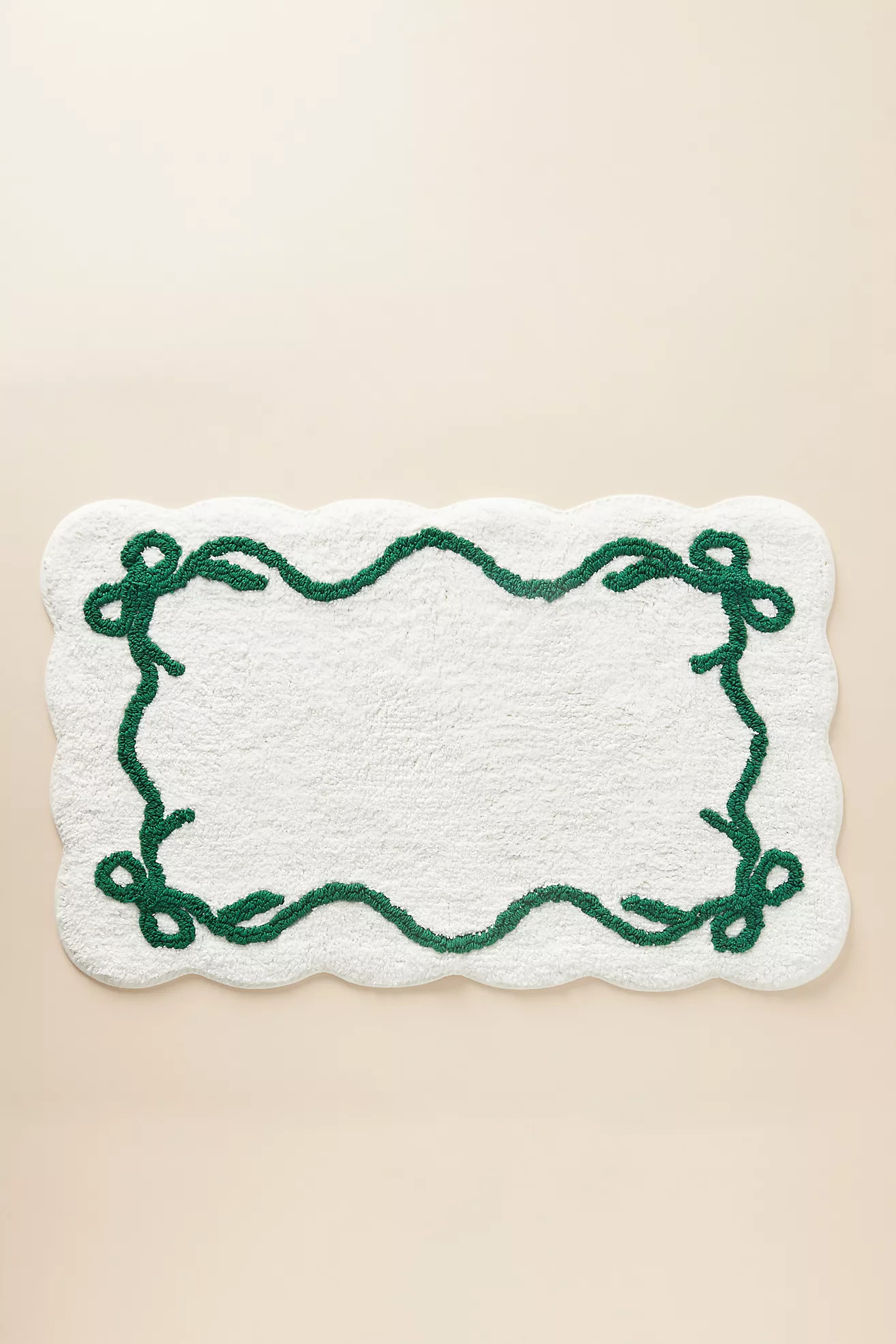 Bow Cotton Bath Mat | Anthropologie (US)